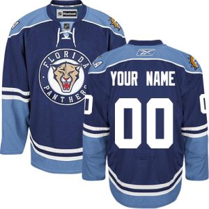 NHL Florida Panthers Pelipaita Custom Reebok Kolmas Laivastonsininen Authentic
